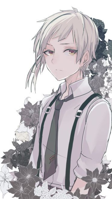 银白色男神 银发少年手机壁纸