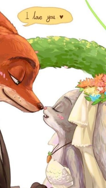 疯狂动物城 朱迪和尼克情侣款动漫壁纸