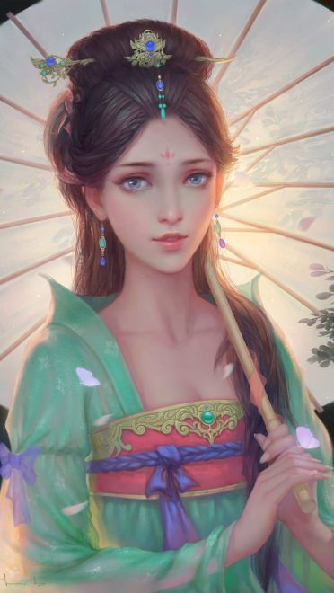 古韵之美 唯美古装少女手机壁纸