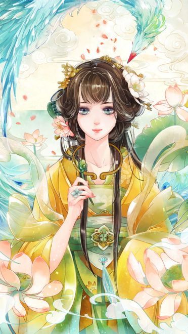 古韵之美 唯美古装少女手机壁纸