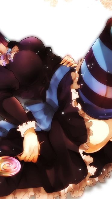 堕天吊带袜天使 插画同人电脑桌面壁纸