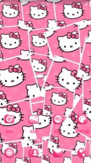 粉粉少女心 凯蒂猫安卓手机主题下载
