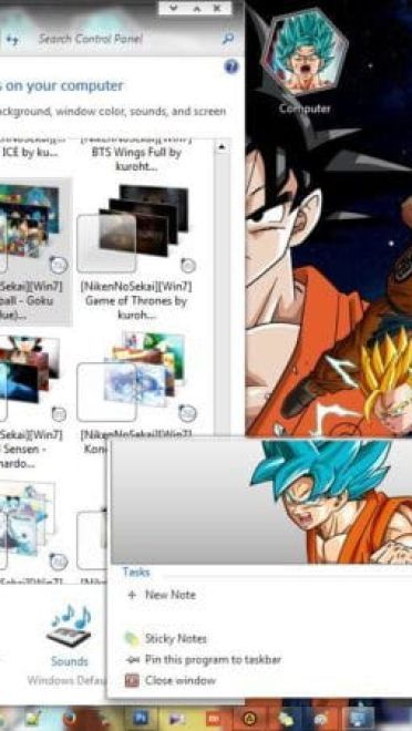龙珠 孙悟空&卡卡罗特 win7电脑主题