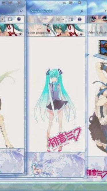 初音未来 Miku v8 win7电脑主题下载