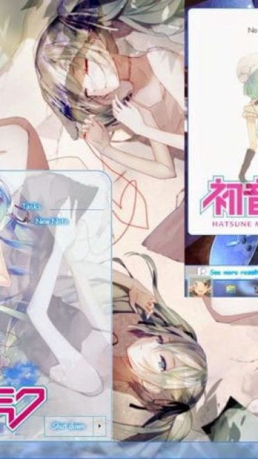 初音未来 Miku v8 win7电脑主题下载