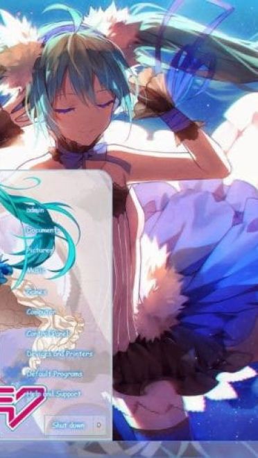 初音未来 Miku v8 win7电脑主题下载