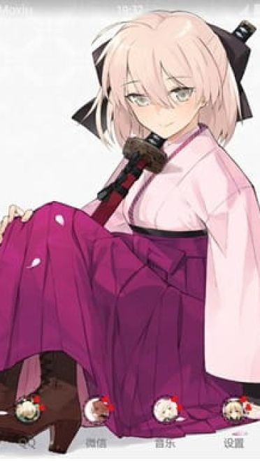 fate 樱saber 冲田总司安卓手机主题下载
