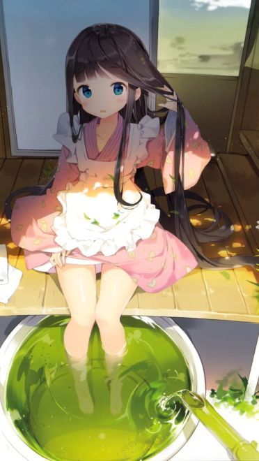 精细绘制美少女插画 电脑桌面壁纸(1)