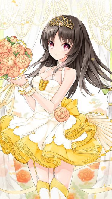 穿着婚纱的女孩 手机壁纸美图