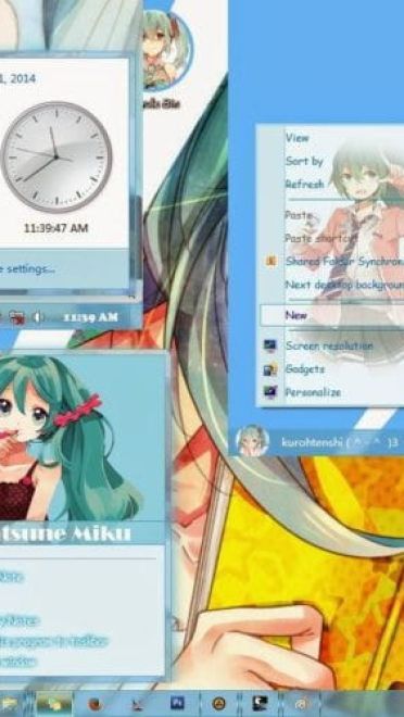 公主殿下初音未来 WIN7主题下载