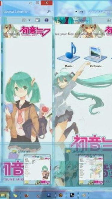 公主殿下初音未来 WIN7主题下载