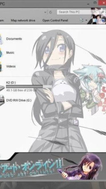 刀剑神域 桐谷和人win8电脑主题下载