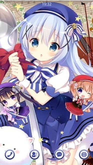 点兔 可爱的香风智乃 安卓手机主题下载