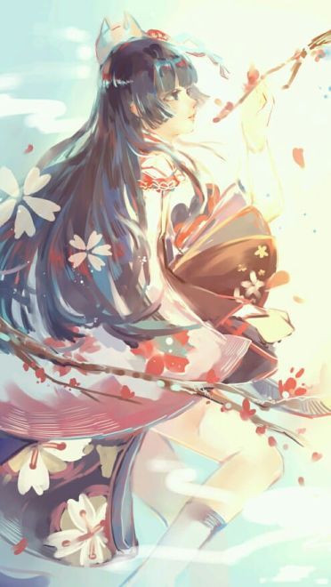 大触觉醒 阴阳师同人手机壁纸插画(1)