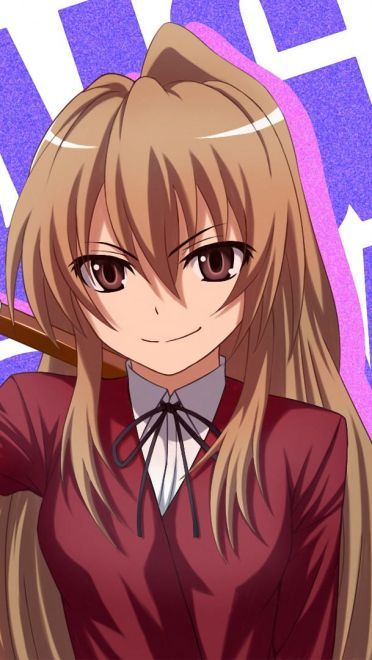 《龙与虎》傲娇萌虎逢坂大河电脑壁纸下载(1)