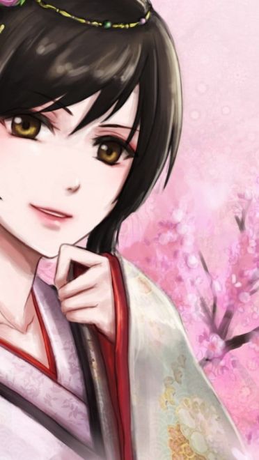 华丽日式 和服少女壁纸图集(1)