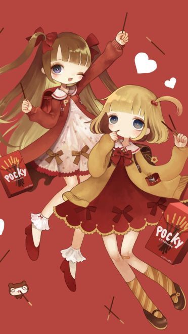 萝莉时间到 萌萝莉插画手机壁纸(1)