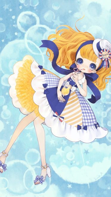 萝莉时间到 萌萝莉插画手机壁纸(1)