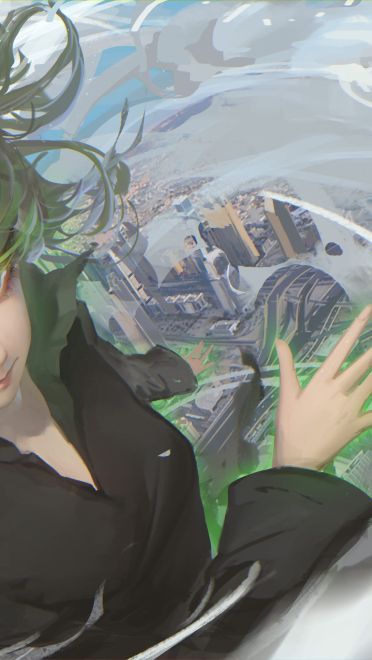 一拳女神战栗的龙卷 电脑壁纸下载(1)