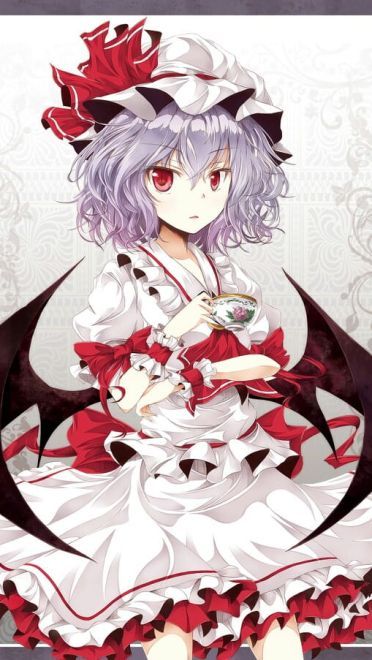 永远鲜红的幼月 蕾米莉亚·斯卡雷特手机壁纸(1)