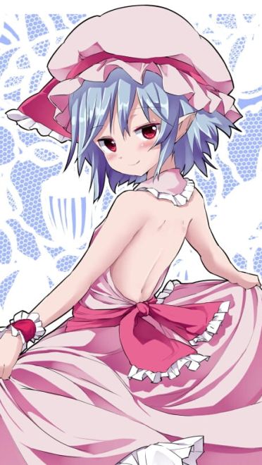 永远鲜红的幼月 蕾米莉亚·斯卡雷特手机壁纸(1)