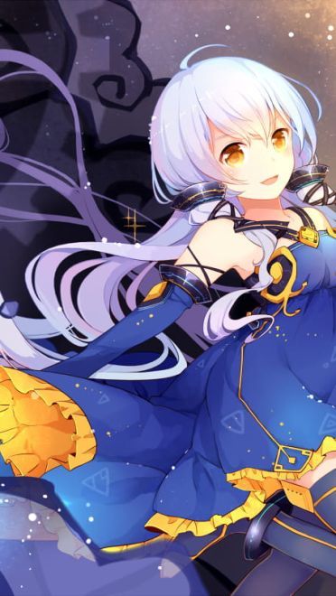 星空下的小天使 星尘插画电脑壁纸下载(1)