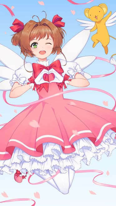 萌神出没 魔卡少女小樱手机壁纸(1)