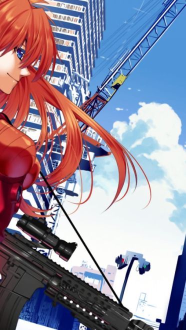 穿着战服的少女 明日香电脑壁纸(1)