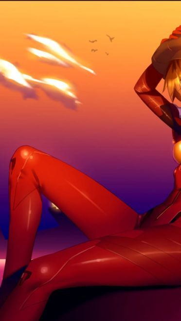 穿着战服的少女 明日香电脑壁纸(1)