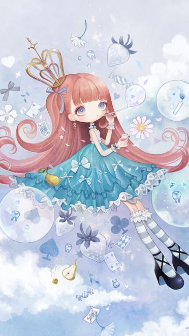 原创人物系列 哥特小萝莉手机壁纸(1)