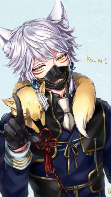 刀剑乱舞害羞腹黑的鸣狐 手机壁纸图集(1)