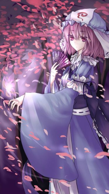 亡灵少女西行寺幽幽子 精选手机壁纸(1)