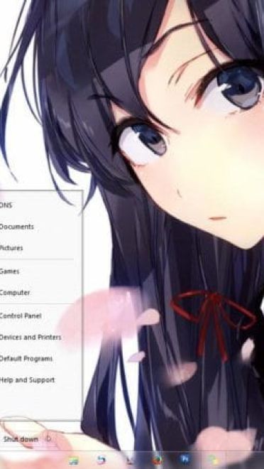 我的青春恋爱物语果然有问题 雪之下雪乃 Win7电脑主题下载