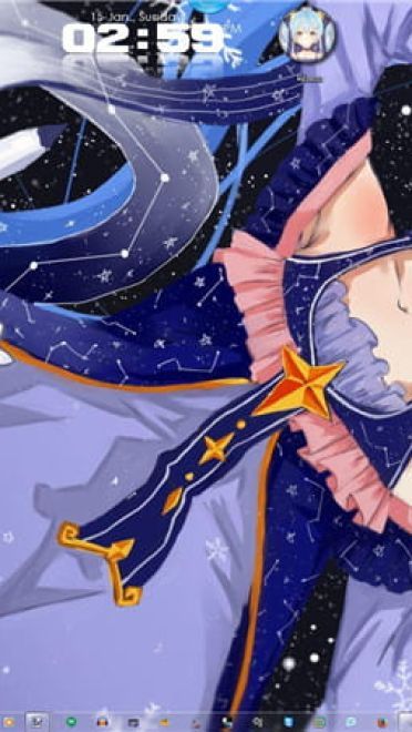 初音未来 雪初音 win7电脑主题下载