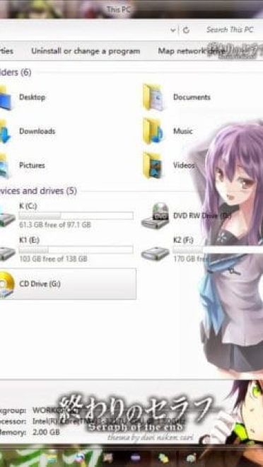 终结的炽天使 win8电脑主题下载