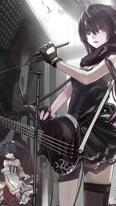 音乐与你同在 吉他与少女电脑壁纸(1)