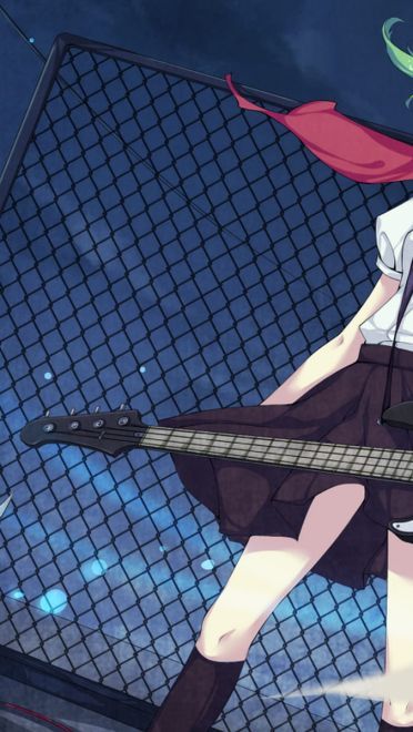 音乐与你同在 吉他与少女电脑壁纸(1)