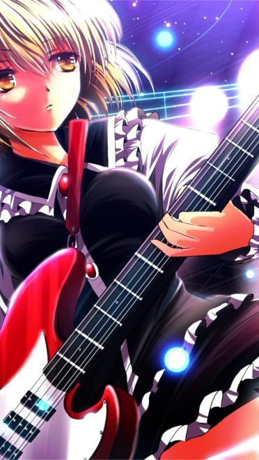 音乐与你同在 吉他与少女电脑壁纸(1)