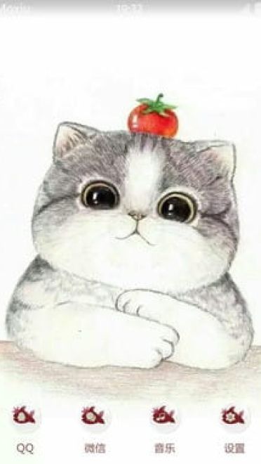 萌萌哒小猫咪 卡通安卓手机主题下载