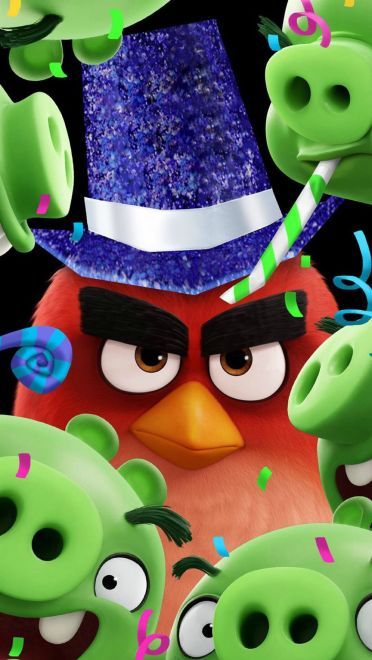 智斗大猪头 愤怒的小鸟手机壁纸