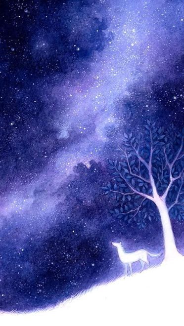 绘制最美夜空 手绘系列星空手机壁纸