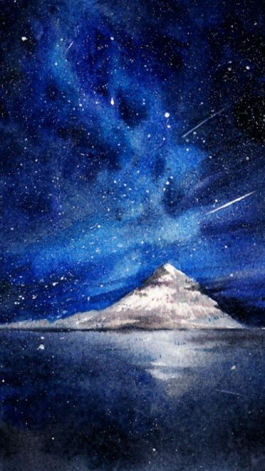 绘制最美夜空 手绘系列星空手机壁纸