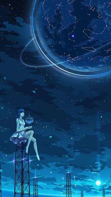 绘制最美夜空 手绘系列星空手机壁纸