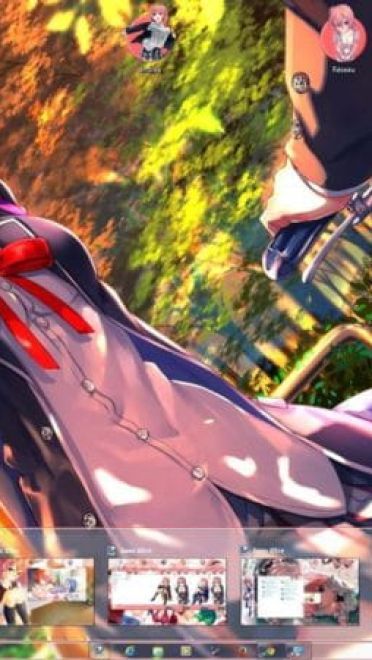 我的青春恋爱物语果然有问题 由比滨结衣Win7主题下载