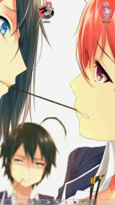 我的青春恋爱物语果然有问题 由比滨结衣Win7主题下载