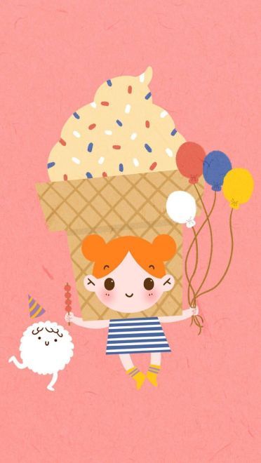 可爱卡通女生系列 手机壁纸