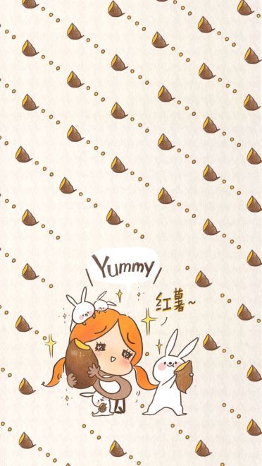 可爱卡通女生系列 手机壁纸