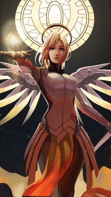 守望先锋战地医师 天使手机壁纸