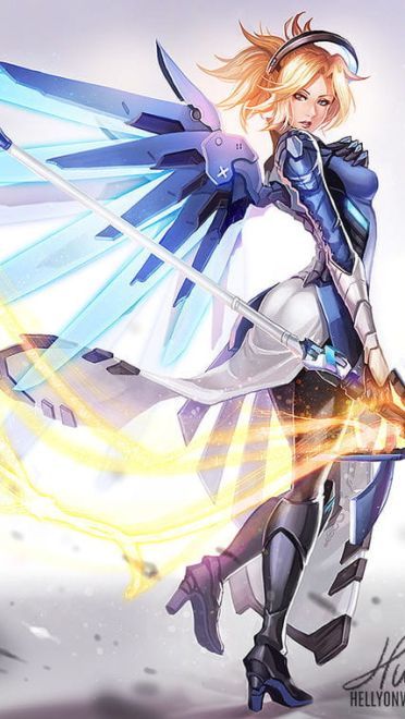 守望先锋战地医师 天使手机壁纸