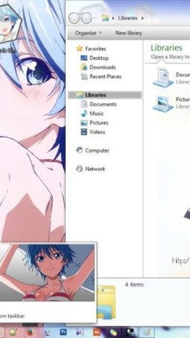 风夏 秋月风夏 win7动漫电脑主题下载